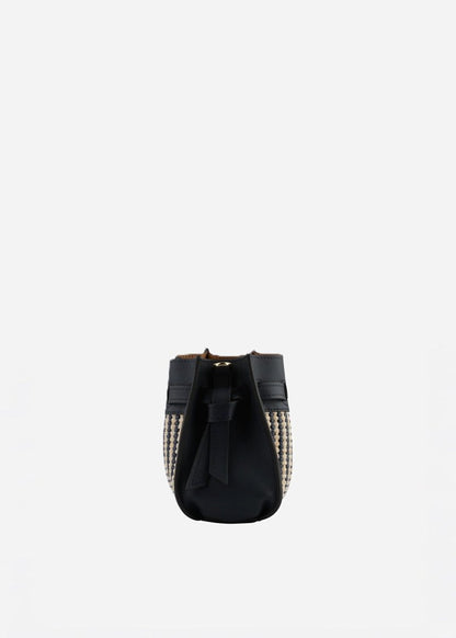 Braided Blossom Bag in Navy from POURCHET at Edito boutique