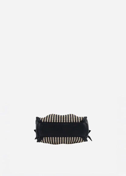 Braided Blossom Bag in Navy from POURCHET at Edito boutique