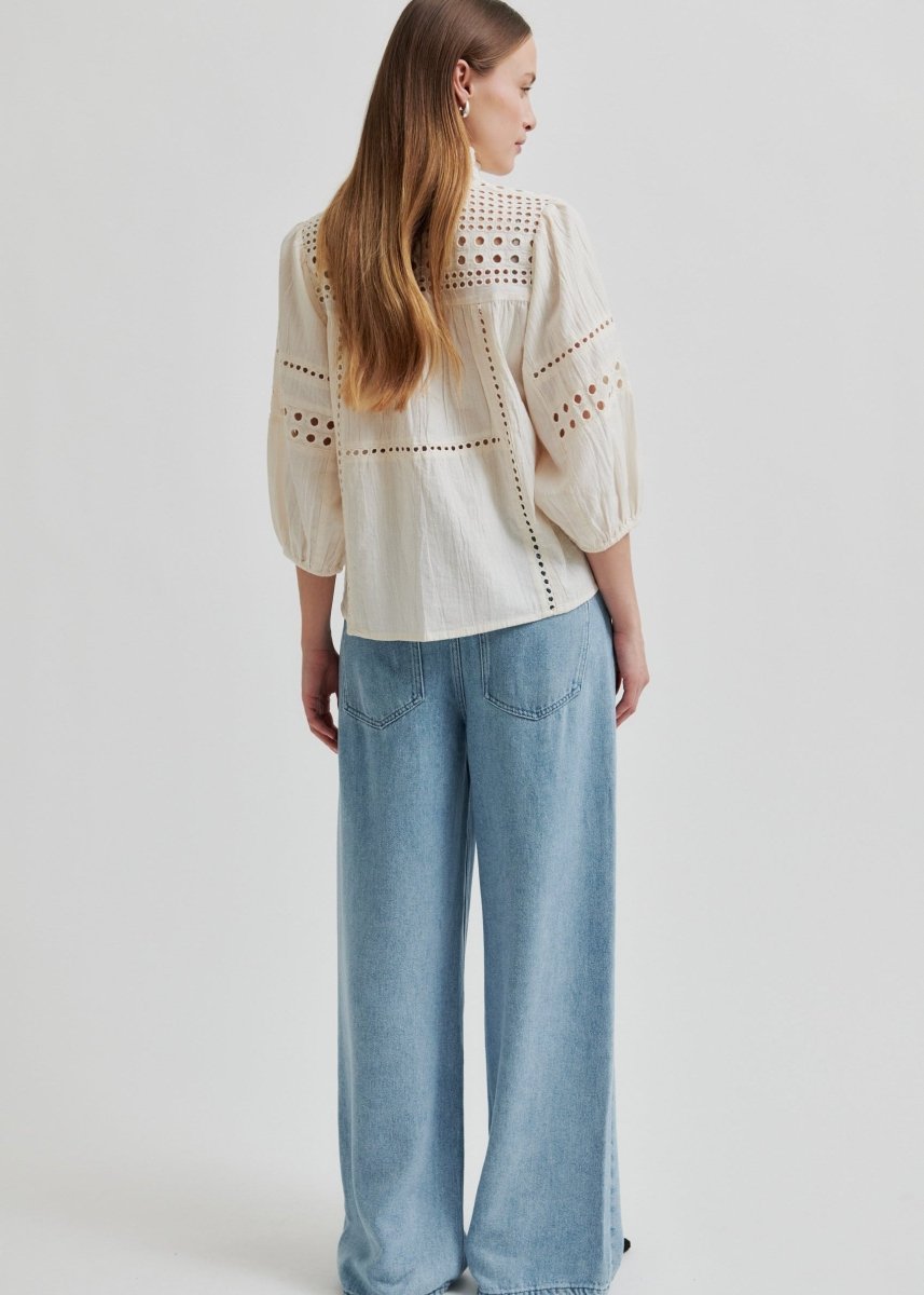 Brunie Blouse in Ecru from SECOND FEMALE at Edito boutique