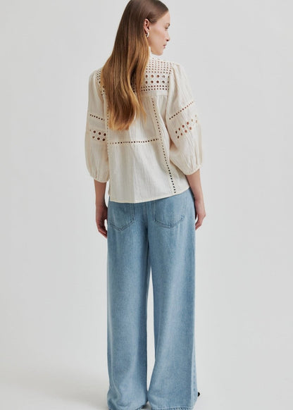 Brunie Blouse in Ecru from SECOND FEMALE at Edito boutique