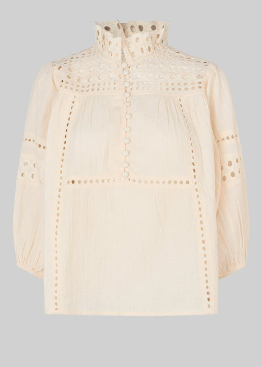 Brunie Blouse in Ecru from SECOND FEMALE at Edito boutique