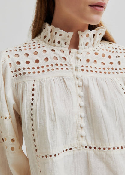 Brunie Blouse in Ecru from SECOND FEMALE at Edito boutique