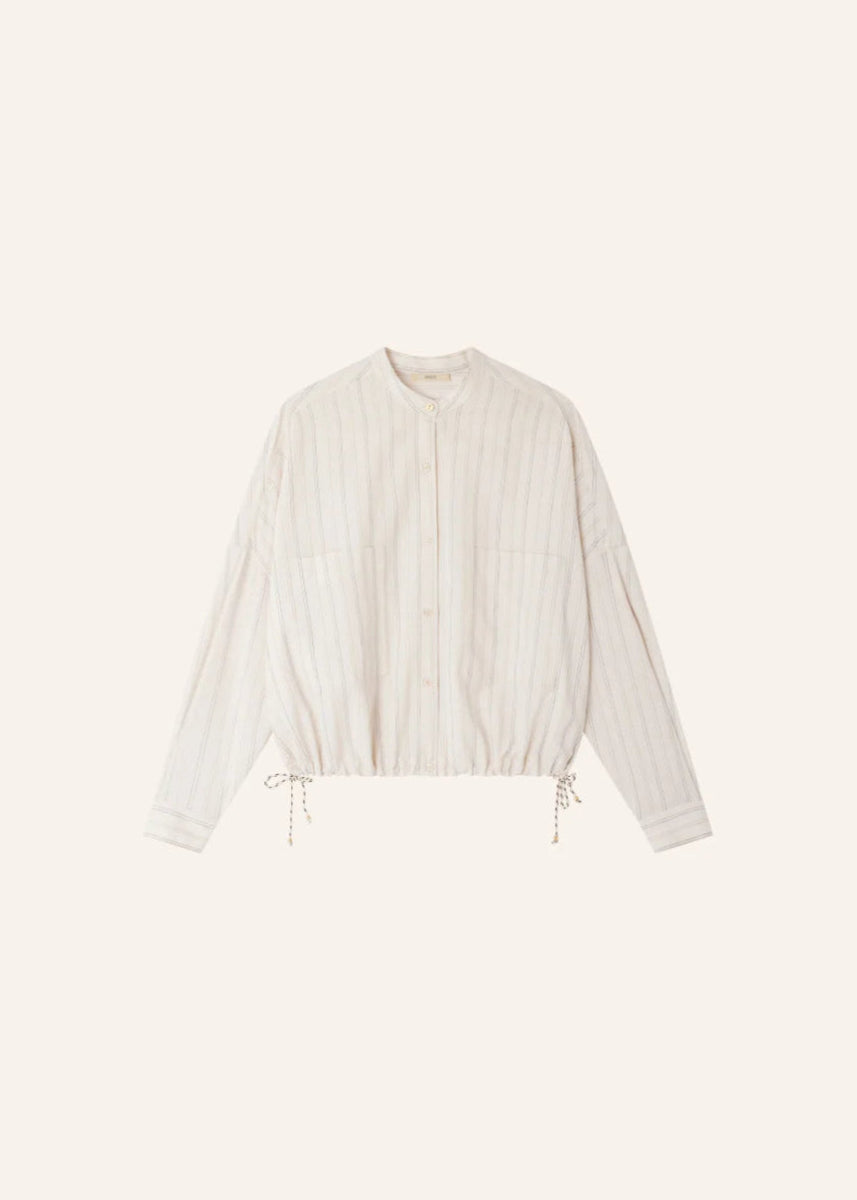 Cadaques Shirt in Milkyblack from SESSUN at Edito boutique