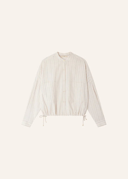 Cadaques Shirt in Milkyblack from SESSUN at Edito boutique