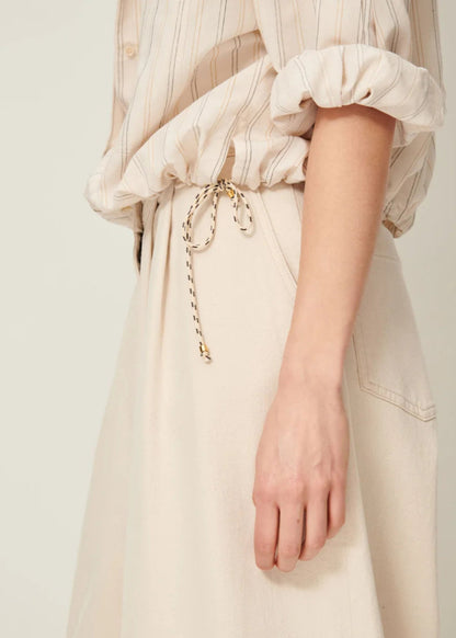 Cadaques Shirt in Milkyblack from SESSUN at Edito boutique