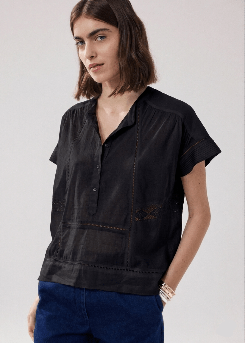 Cady Blouse in Black from HARTFORD at Edito boutique