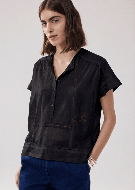 Cady Blouse in Black from HARTFORD at Edito boutique