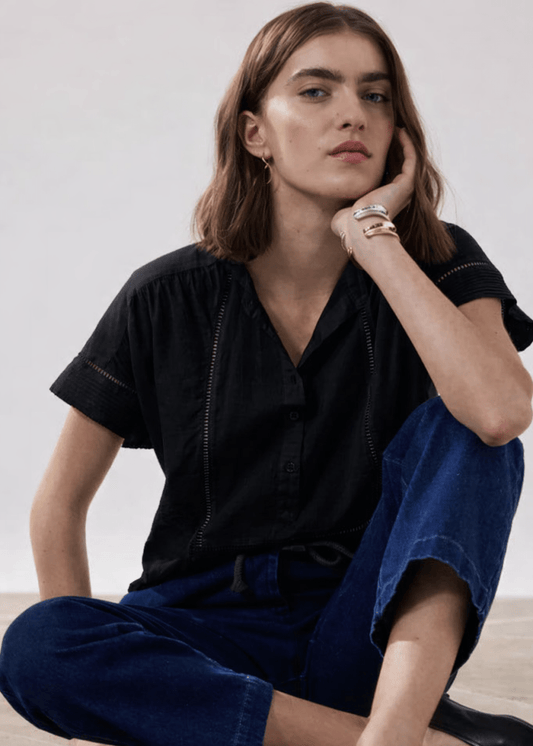 Cady Blouse in Black from HARTFORD at Edito boutique