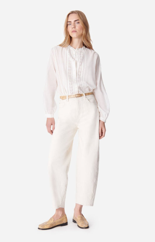Caleb Jeans in Ecru from VANESSA BRUNO at Edito boutique