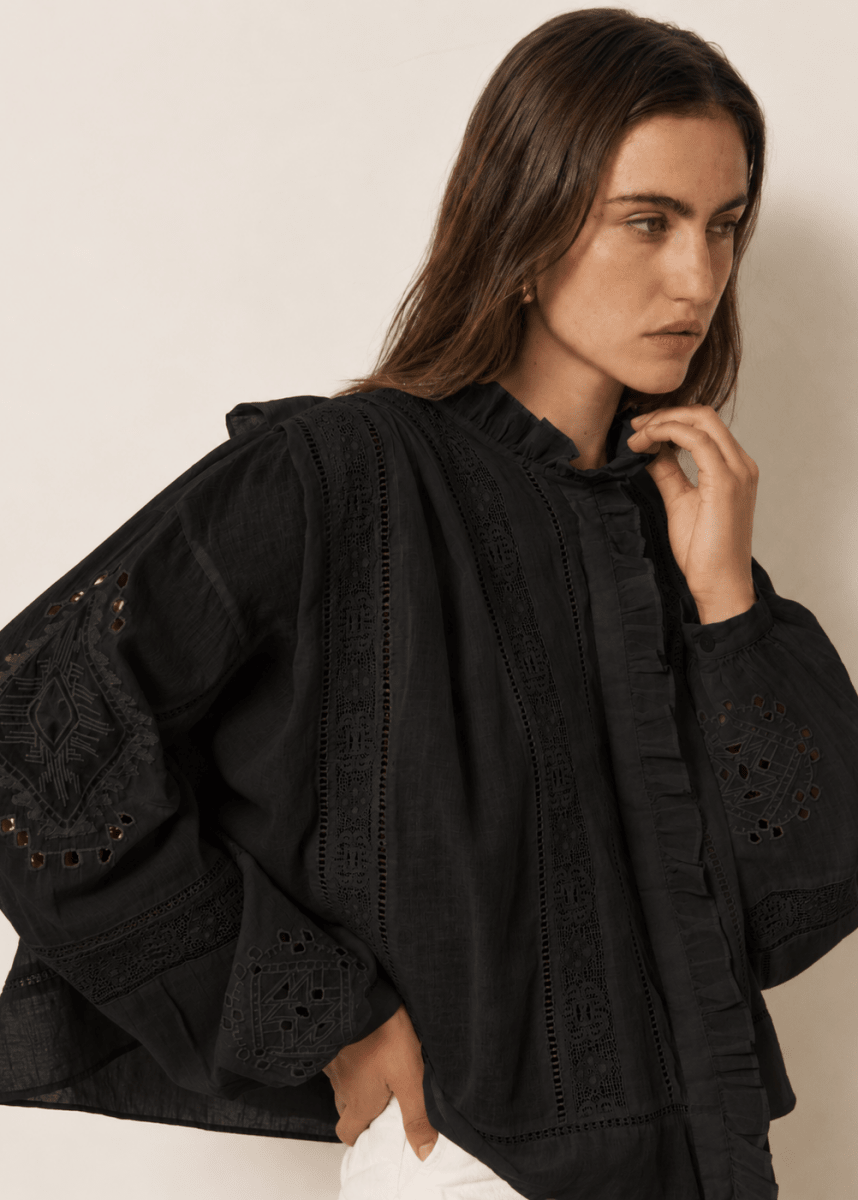 Calie Shirt in Black from HARTFORD at Edito Boutique
