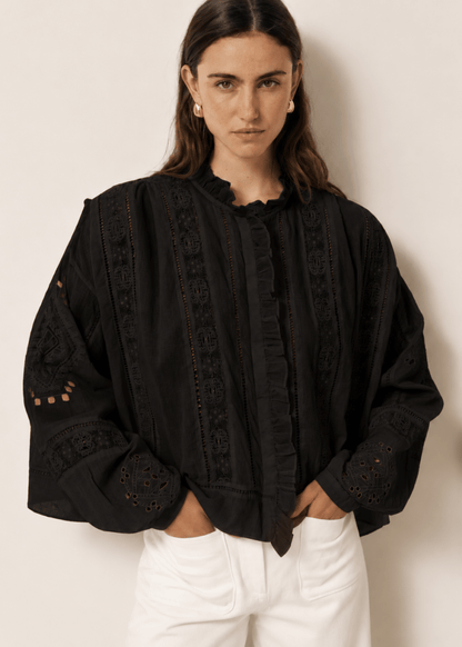 Calie Shirt in Black from HARTFORD at Edito Boutique