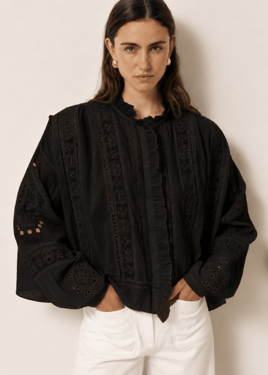 Calie Shirt in Black from HARTFORD at Edito Boutique