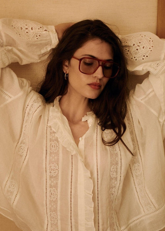 Calie Shirt in White from HARTFORD at Edito Boutique