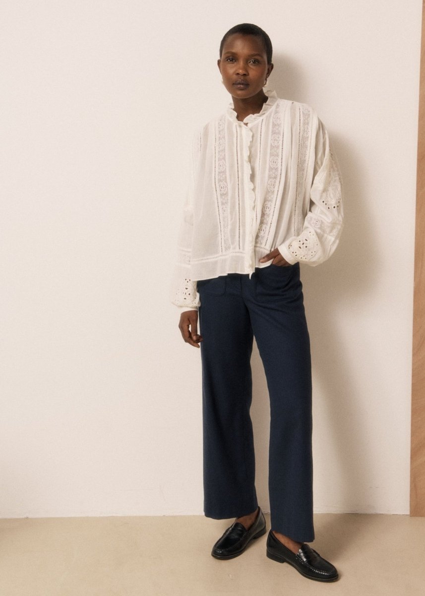 Calie Shirt in White from HARTFORD at Edito Boutique
