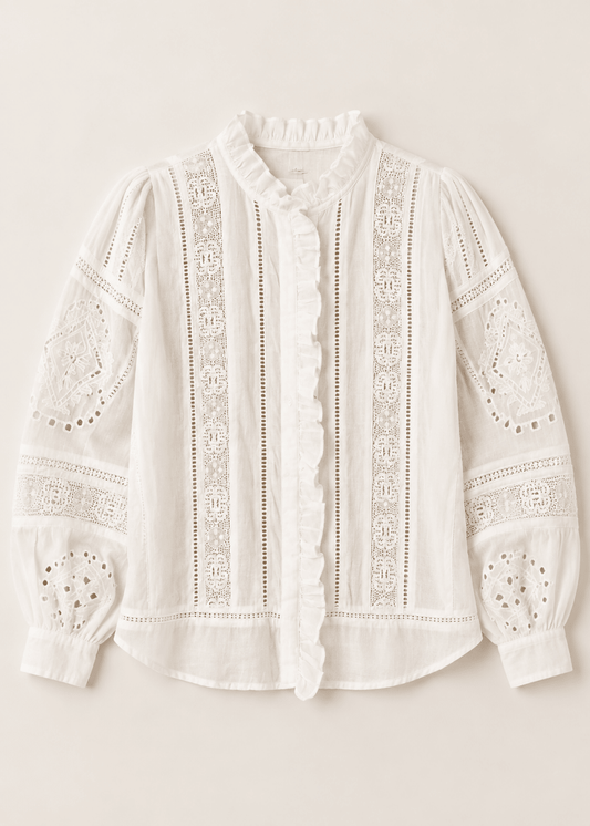 Calie Shirt in White from HARTFORD at Edito Boutique