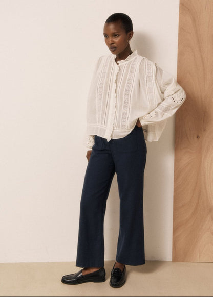 Calie Shirt in White from HARTFORD at Edito Boutique