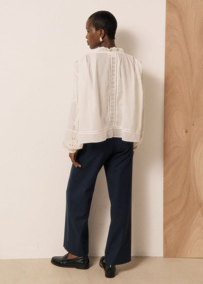 Calie Shirt in White from HARTFORD at Edito Boutique