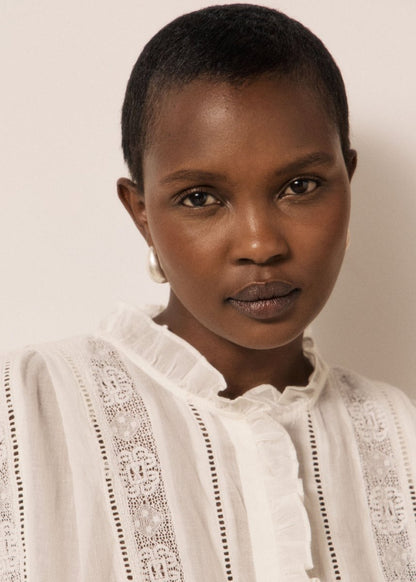 Calie Shirt in White from HARTFORD at Edito Boutique