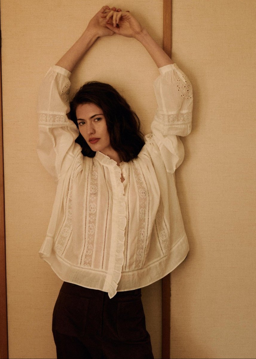 Calie Shirt in White from HARTFORD at Edito Boutique