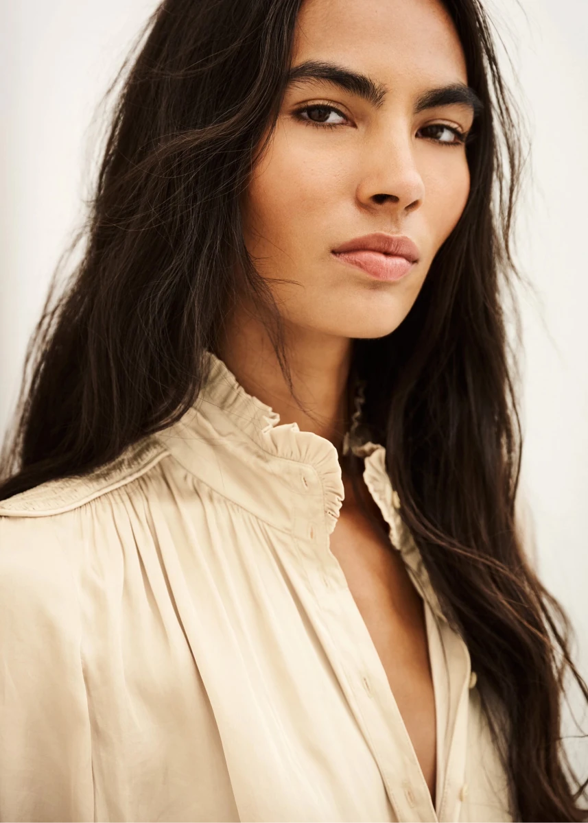 Camila Shirt in Beige from BA&SH at Edito Boutique