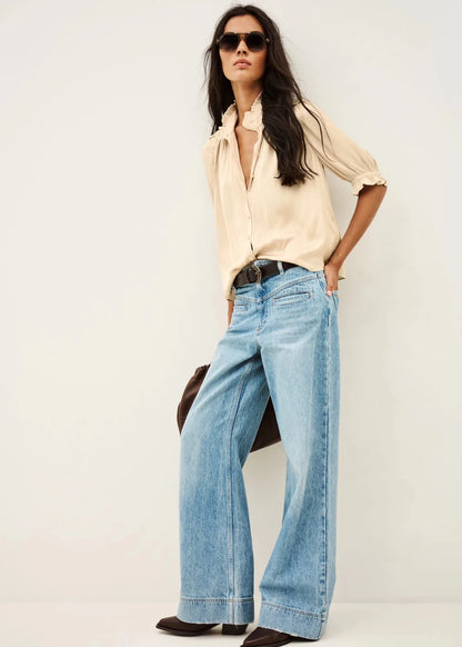 Camila Shirt in Beige from BA&SH at Edito Boutique