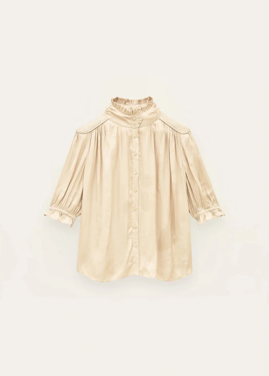 Camila Shirt in Beige from BA&SH at Edito Boutique