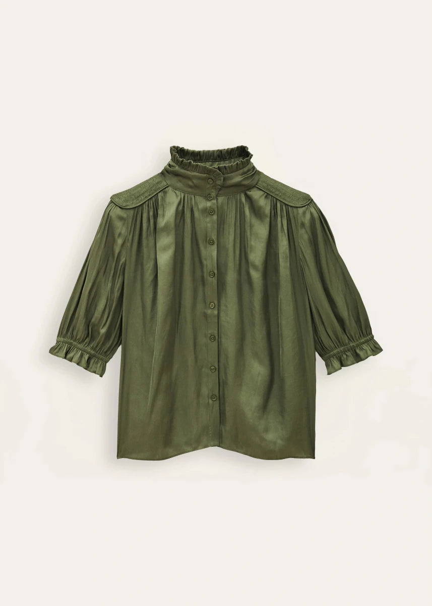 Camila Shirt in Green from BA&SH at Edito Boutique