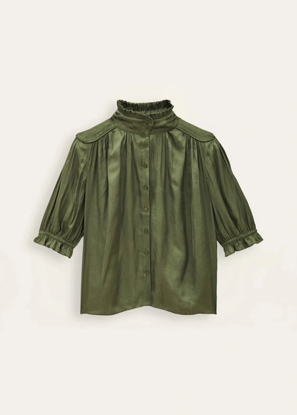 Camila Shirt in Green from BA&SH at Edito Boutique