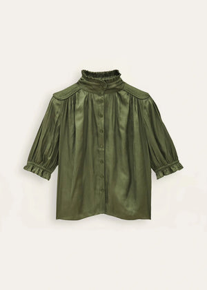 Camila Shirt in Green from BA&SH at Edito Boutique