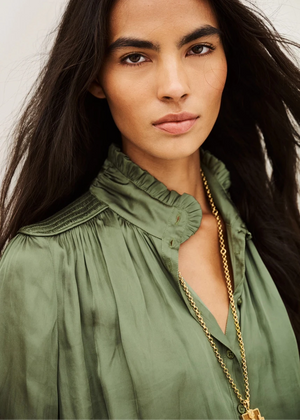 Camila Shirt in Green from BA&SH at Edito Boutique