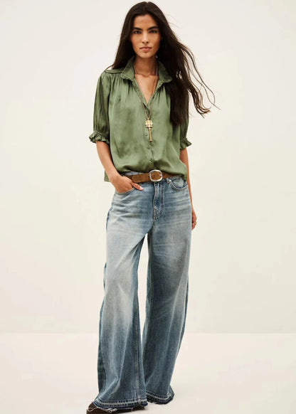 Camila Shirt in Green from BA&SH at Edito Boutique