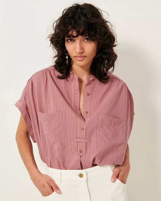 Camille Blouse in Rose from SESSUN at Edito boutique