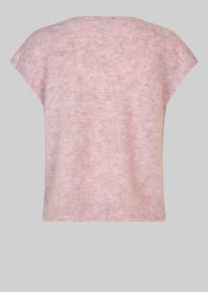 Camryn Knit Vest in Rose from SECOND FEMALE at Edito boutique