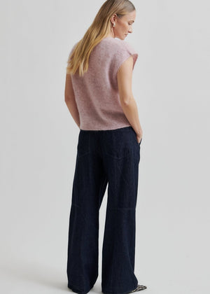Camryn Knit Vest in Rose from SECOND FEMALE at Edito boutique