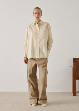 Carlotta Shirt in Yellow/Ecru from SOEUR at Edito boutique