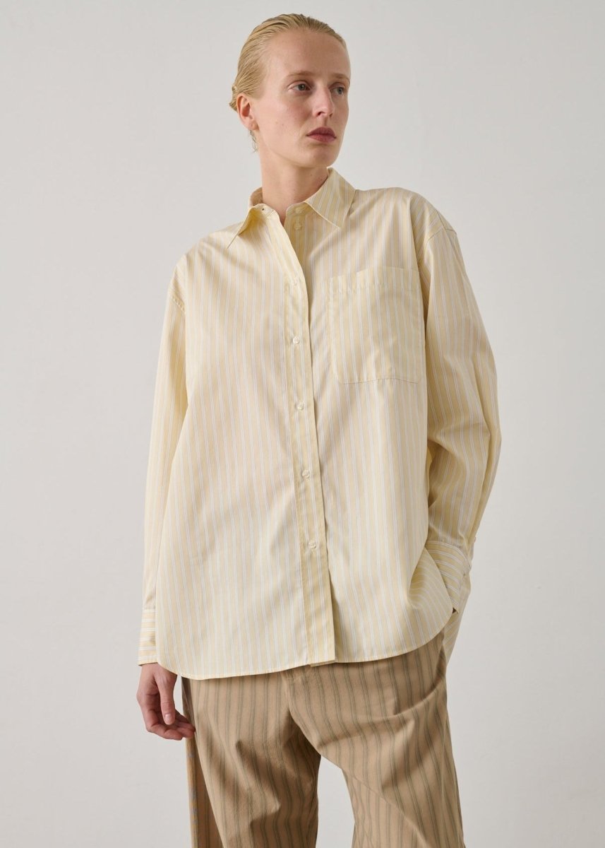Carlotta Shirt in Yellow/Ecru from SOEUR at Edito boutique