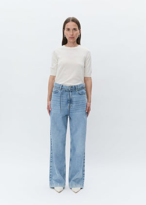 Carolina Knit Tee in Ivory from DAY BIRGER ET MIKKELSEN at Edito boutique