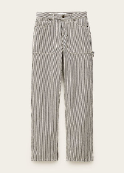 Carpenter Wide Pants in Pinstripe from BA&SH at Edito boutique