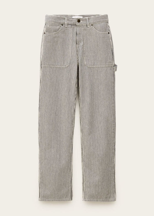 Carpenter Wide Pants in Pinstripe from BA&SH at Edito boutique