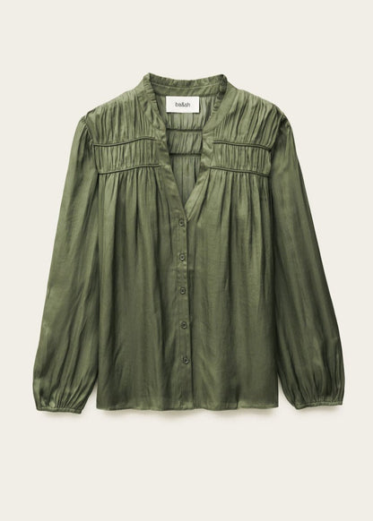 Cessia Shirt in Khaki from BA&SH at Edito boutique