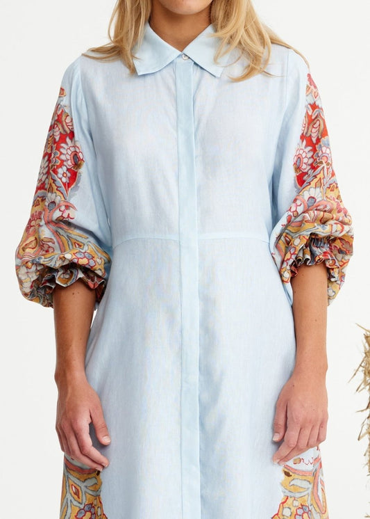 Champion Ribbon Dress in Persian from BINNYWEAR at Edito boutique