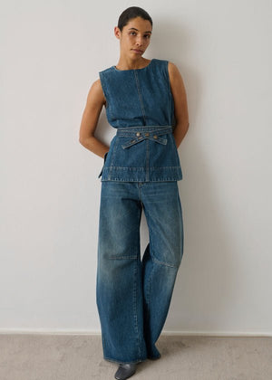 Chance Top in Blue/Green from SOEUR at Edito boutique