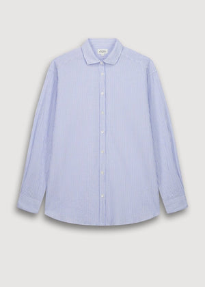 Charlie Chaplin Shirt in White/Blue from HARTFORD at Edito boutique