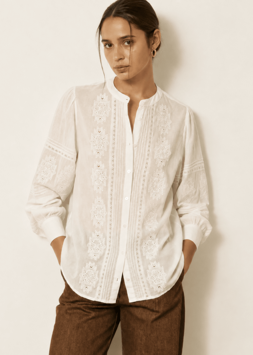 Charly Shirt in Ecru from HARTFORD at Edito Boutique