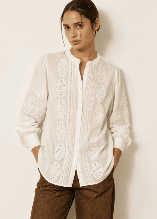 Charly Shirt in Ecru from HARTFORD at Edito Boutique