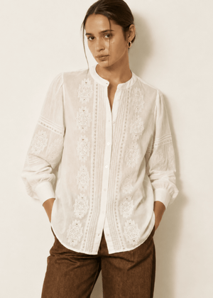 Charly Shirt in Ecru from HARTFORD at Edito Boutique