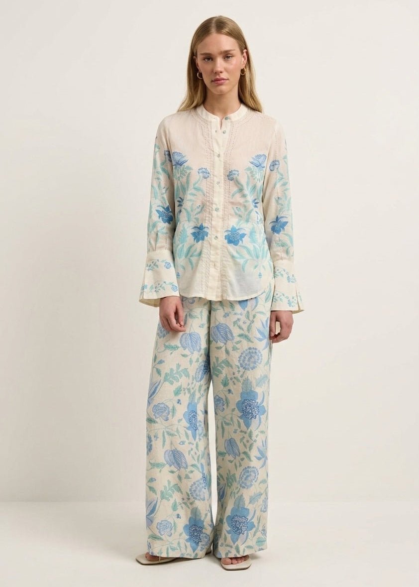 Chelsea Shirt in Shellflower Ivory from HANNAH ARTWEAR at Edito boutique