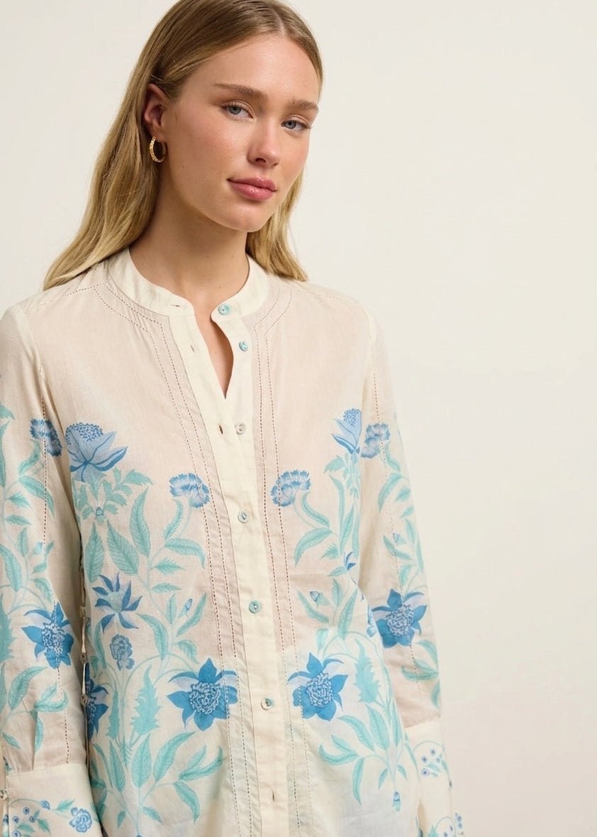 Chelsea Shirt in Shellflower Ivory from HANNAH ARTWEAR at Edito boutique