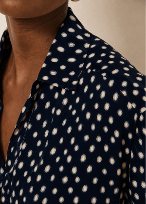 Chorus Blouse in Navy/White from HARTFORD at Edito Boutique