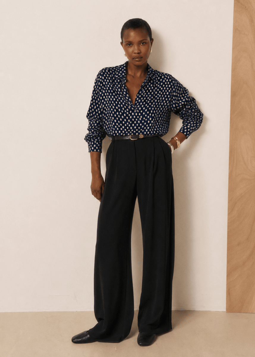 Chorus Blouse in Navy/White from HARTFORD at Edito Boutique